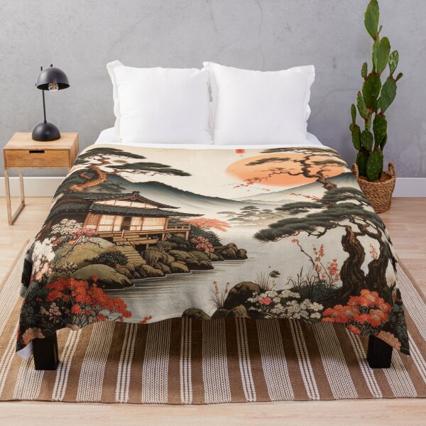 Item preview, Serene Japanese Landscape Design designed and sold by thelivingrp.