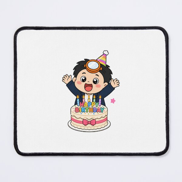 Item preview, KOREA HAENAM - Cute Chibi Happy Birthday Cake Sticker designed and sold by KOREA-HAENAM.