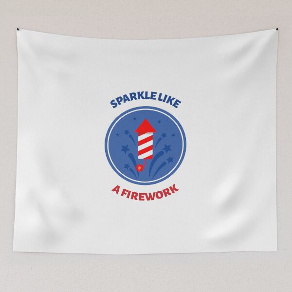 Item preview, Sparkle Like a Firework Patriotic 4th of July USA Independence Day designed and sold by DesignbyAACreations .