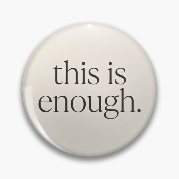 Item preview, Enough — Cabin Calm Minimalist Art designed and sold by borealminimal.
