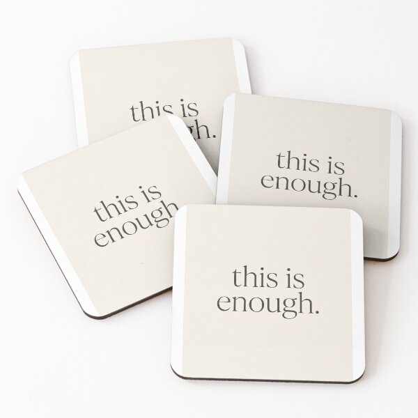 Item preview, Enough — Cabin Calm Minimalist Art designed and sold by borealminimal.