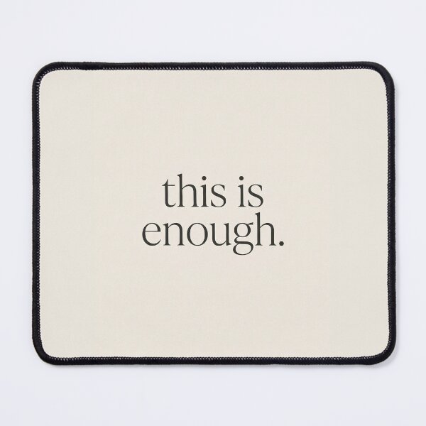 Item preview, Enough — Cabin Calm Minimalist Art designed and sold by borealminimal.