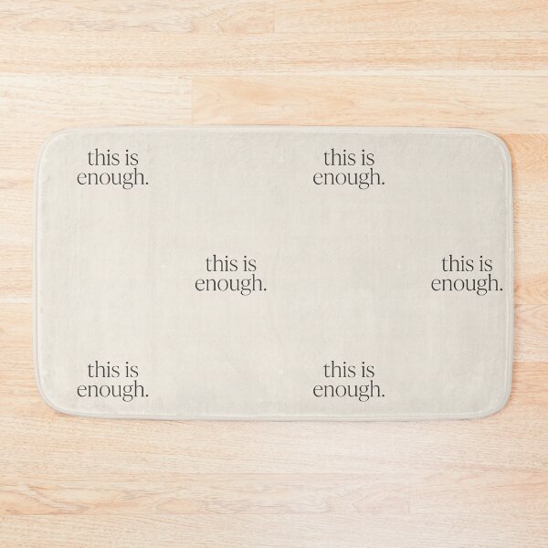 Item preview, Enough — Cabin Calm Minimalist Art designed and sold by borealminimal.