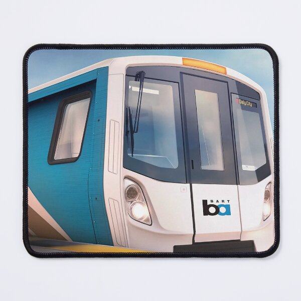 Item preview, Modern BART Train Arriving at Station designed and sold by PIXEL POP DESIGNS - Beyond the Norm!.