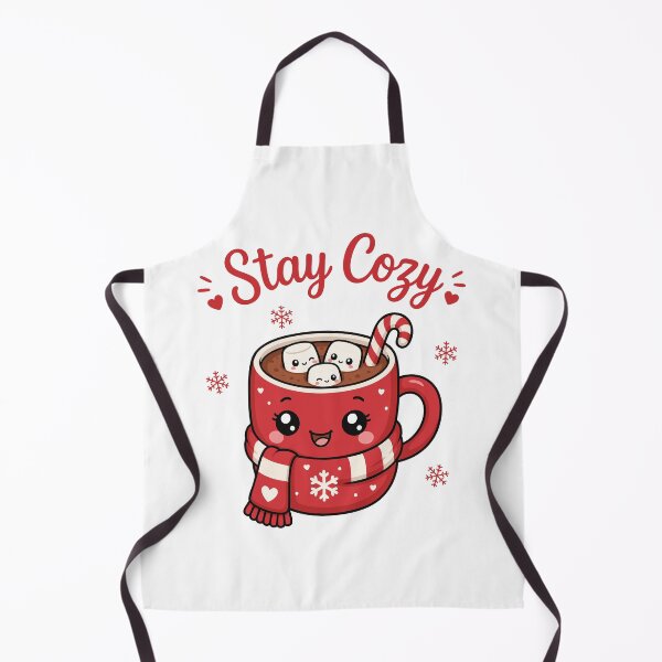 Item preview, Cute Christmas Marshmallow Winter Art Stay Cozy Kawaii Hot Cocoa Mug designed and sold by GMACgraphicsCo.