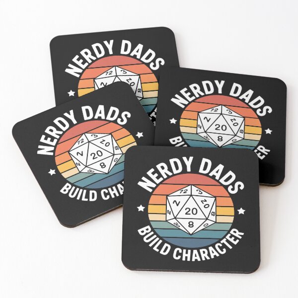 Item preview, Nerdy Dads Build Character Gaming Father's Day For Dad designed and sold by grounabslaninal.