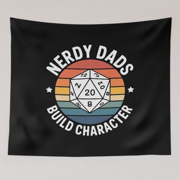 Item preview, Nerdy Dads Build Character Gaming Father's Day For Dad designed and sold by grounabslaninal.