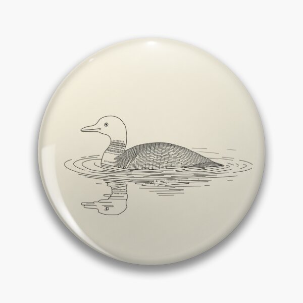 Item preview, Serene — Lakeside Loon Minimalist Art designed and sold by borealminimal.
