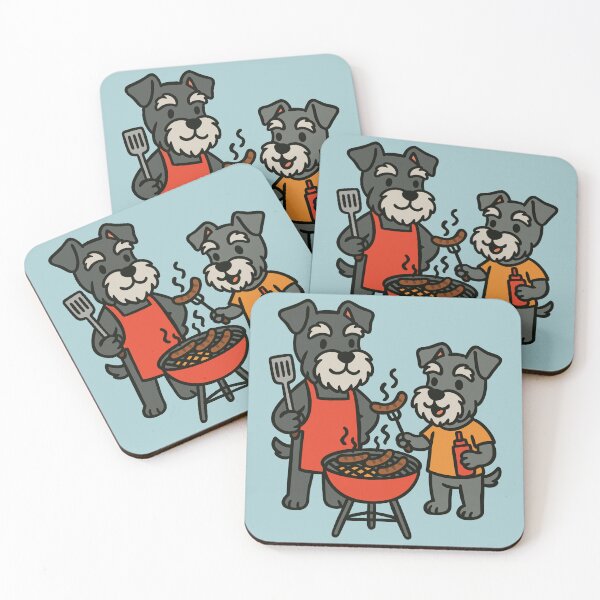 Item preview, Father and Son Schnauzers Grilling designed and sold by Ghost on Toast.