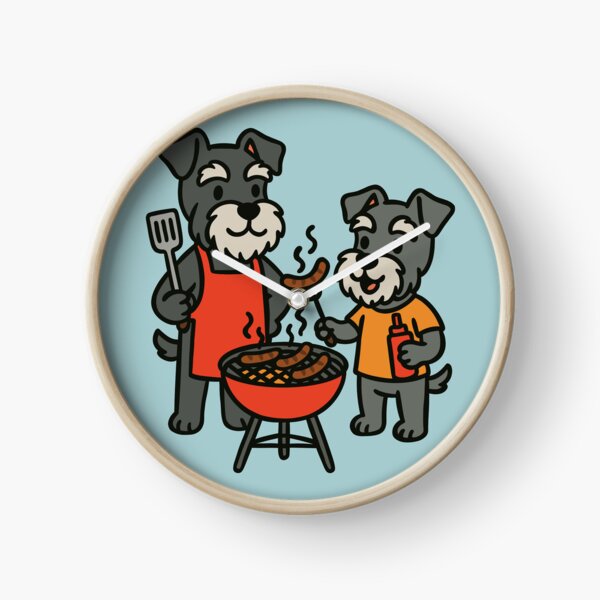 Item preview, Father and Son Schnauzers Grilling designed and sold by Ghost on Toast.