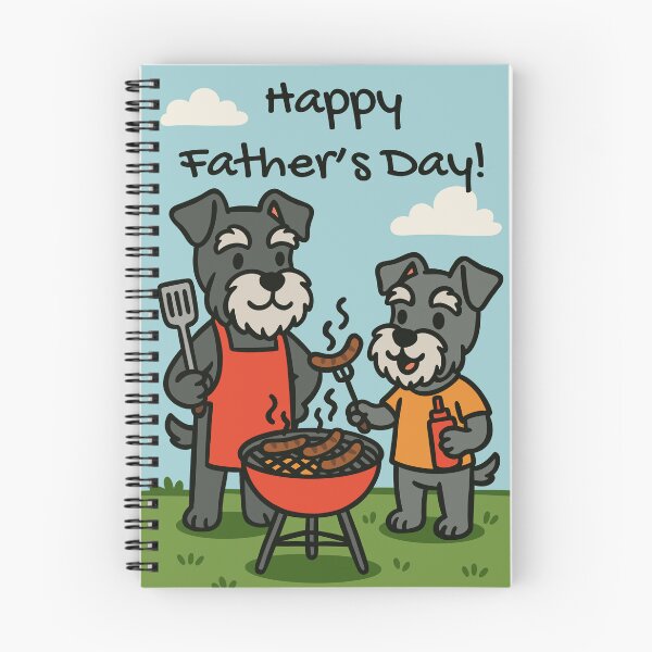 Item preview, Father and Son Schnauzers Grilling designed and sold by Ghost on Toast.