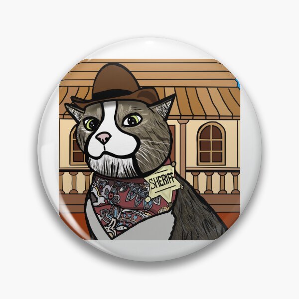 Item preview, Sheriff Cat designed and sold by The Bearded Cat Studio.