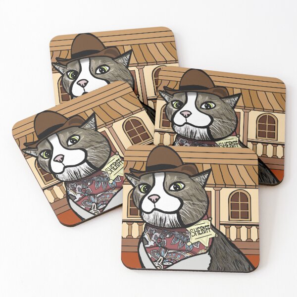 Item preview, Sheriff Cat designed and sold by The Bearded Cat Studio.