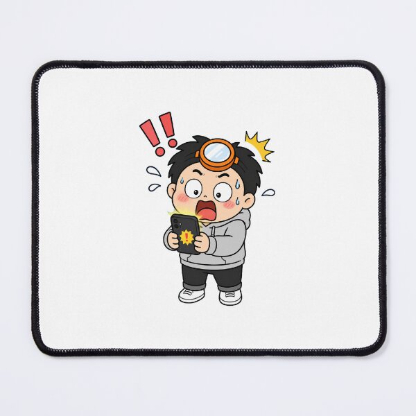 Item preview, KOREA HAENAM - Cute Chibi Shocked Phone Sticker designed and sold by KOREA-HAENAM.