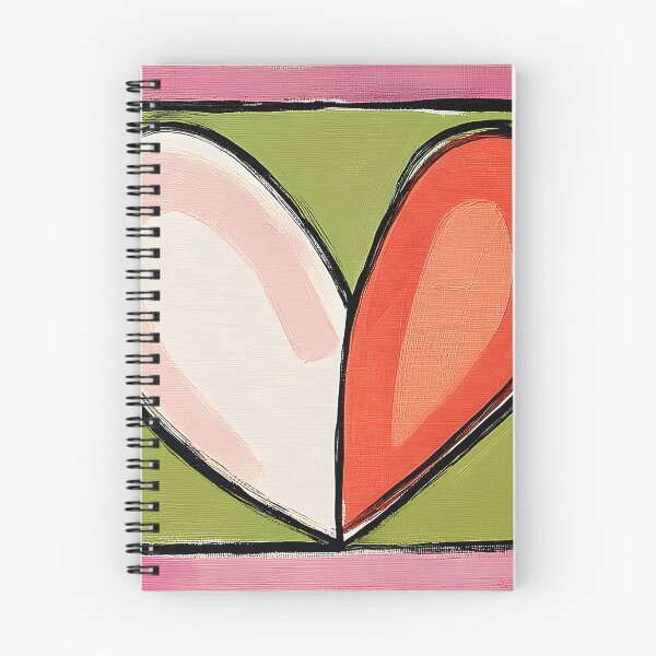 Item preview, Dual Hearts Harmony - Pink and Red Love Symbols on Green Background with Vibrant Framed Composition designed and sold by OlfactoART Studio.