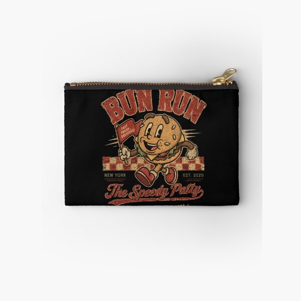 Item preview, Retro Burger Mascot – Bun Run The Speedy Patty Vintage Fast Food Cartoon designed and sold by Denskie.