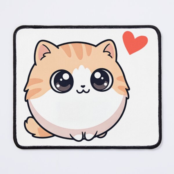 Item preview, Cute Kawaii Orange Cat - Sweet Heart Edition designed and sold by Shifer Design.