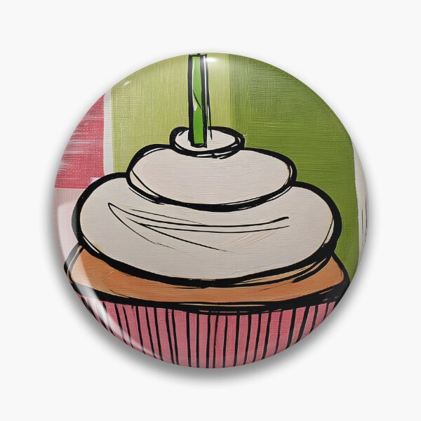 Item preview, Whimsical Cupcake Greeting Card with Candle- Minimal Modern Celebration Design designed and sold by OlfactoART Studio.