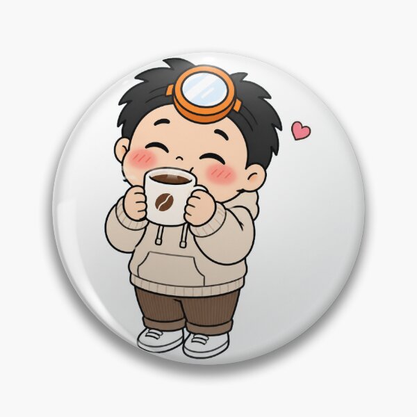 Item preview, KOREA HAENAM - Cute Chibi Coffee Happy Sticker designed and sold by KOREA-HAENAM.