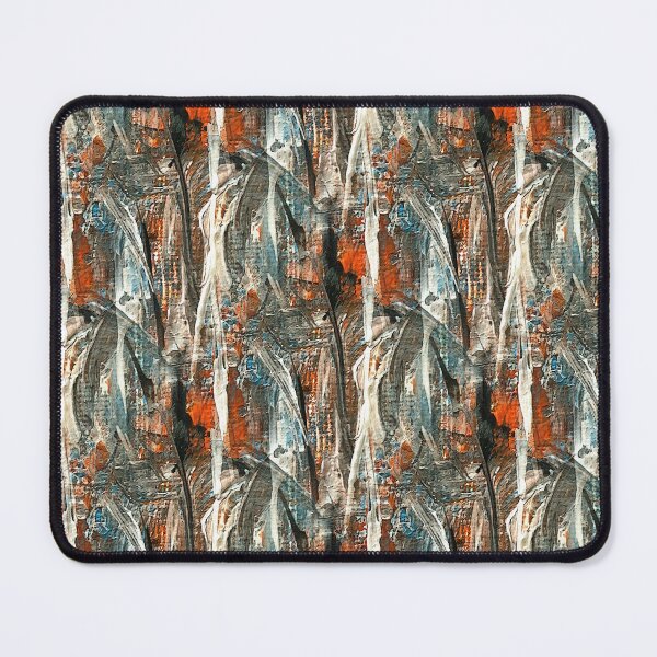 Item preview, Painterly Forest Abstract Pattern in Orange and Teal designed and sold by Artistestella.
