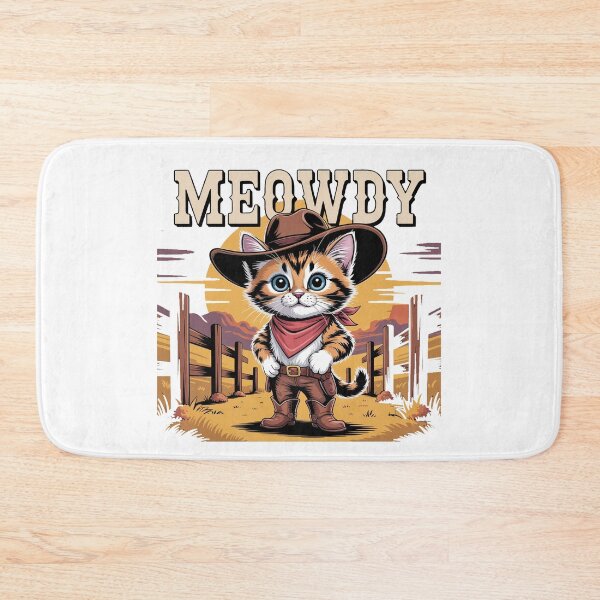 Item preview, Meowdy Funny Cowboy Cat Western designed and sold by QuiteOrbit.