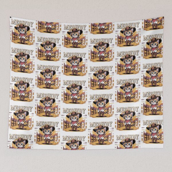 Item preview, Meowdy Funny Cowboy Cat Western designed and sold by QuiteOrbit.