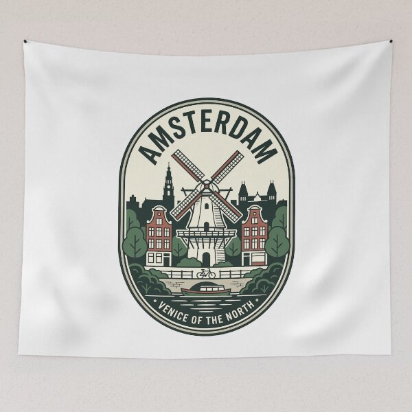 Item preview, Vintage Amsterdam Windmill Venice of the North designed and sold by k3rstman1.