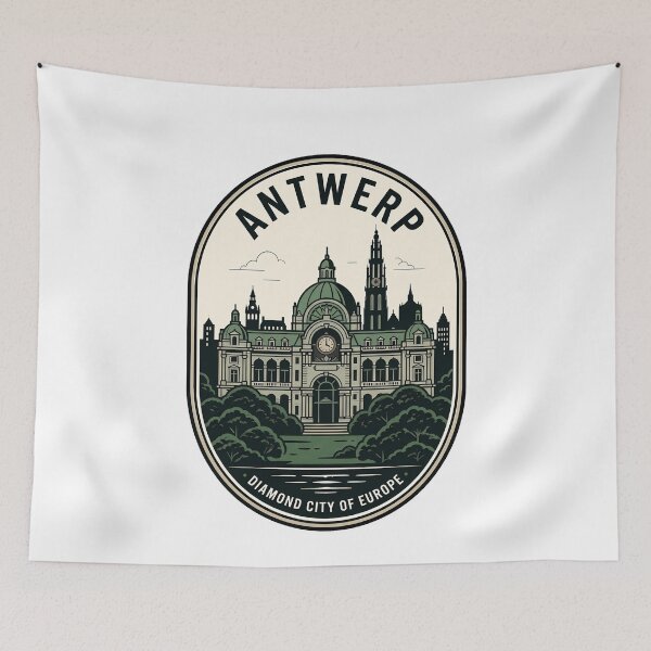 Item preview, Antwerp Diamond City of Europe Vintage Travel Badge designed and sold by k3rstman1.