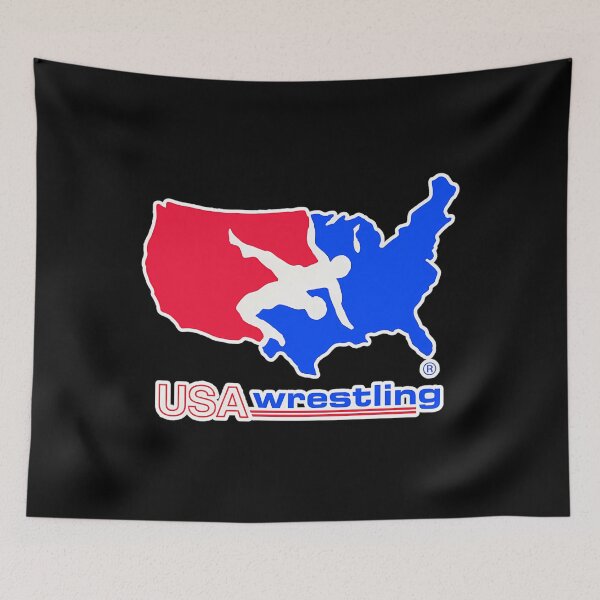 Item preview,  Red Blue Usa Wrestling Logo designed and sold by Stefan Trifuljesko.