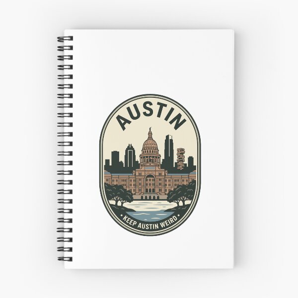 Item preview, Austin Texas State Capitol Retro Skyline Emblem designed and sold by k3rstman1.