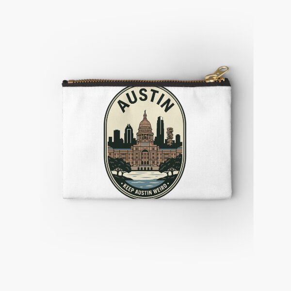 Item preview, Austin Texas State Capitol Retro Skyline Emblem designed and sold by k3rstman1.