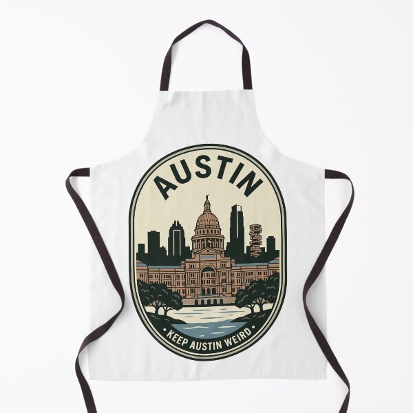 Item preview, Austin Texas State Capitol Retro Skyline Emblem designed and sold by k3rstman1.