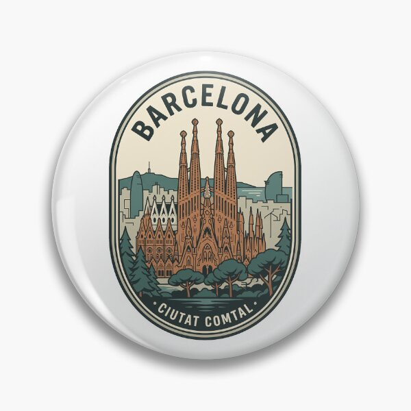 Item preview, Vintage Barcelona Spain Sagrada Familia Badge designed and sold by k3rstman1.