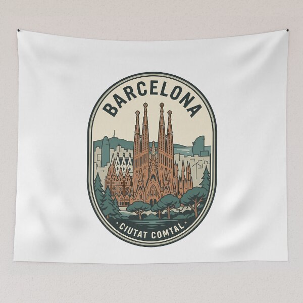 Item preview, Vintage Barcelona Spain Sagrada Familia Badge designed and sold by k3rstman1.