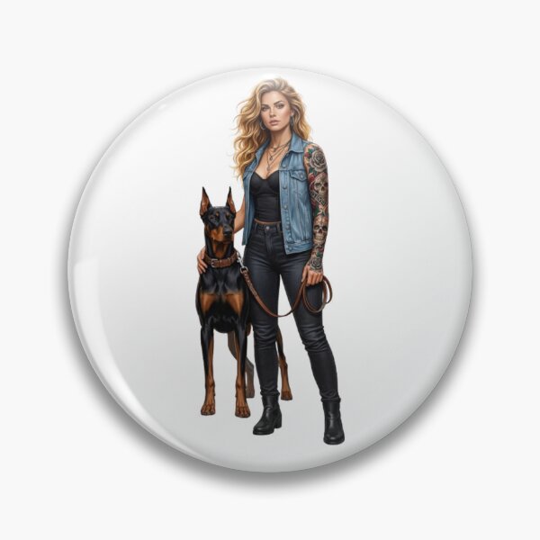 Item preview, Woman & Doberman: designed and sold by CHRIST5000.