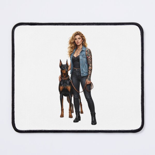 Item preview, Woman & Doberman: designed and sold by CHRIST5000.