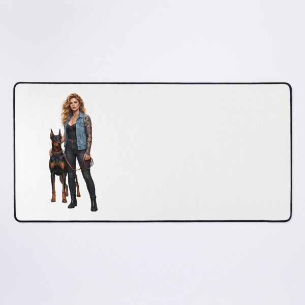 Item preview, Woman & Doberman: designed and sold by CHRIST5000.