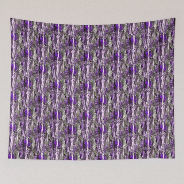 Item preview, Painterly Forest Abstract Pattern in Purple and Green designed and sold by Artistestella.