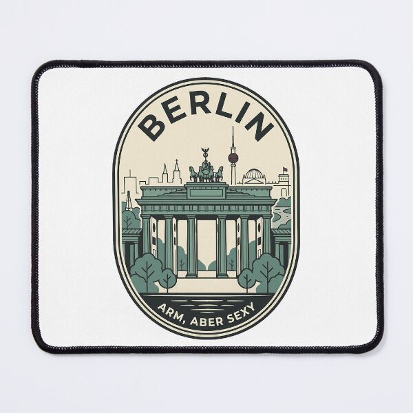 Item preview, Vintage Berlin Brandenburg Gate Skyline Badge designed and sold by k3rstman1.