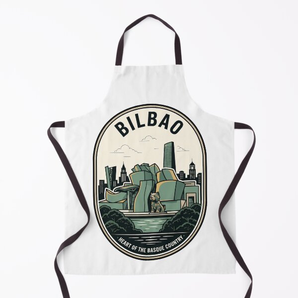 Item preview, Bilbao Spain Guggenheim Museum Puppy Retro Travel Badge designed and sold by k3rstman1.