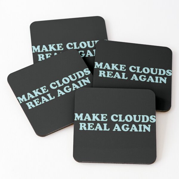 Item preview, Make Clouds Real Again Retro Groovy Aesthetic Quote designed and sold by haitrieuic96.