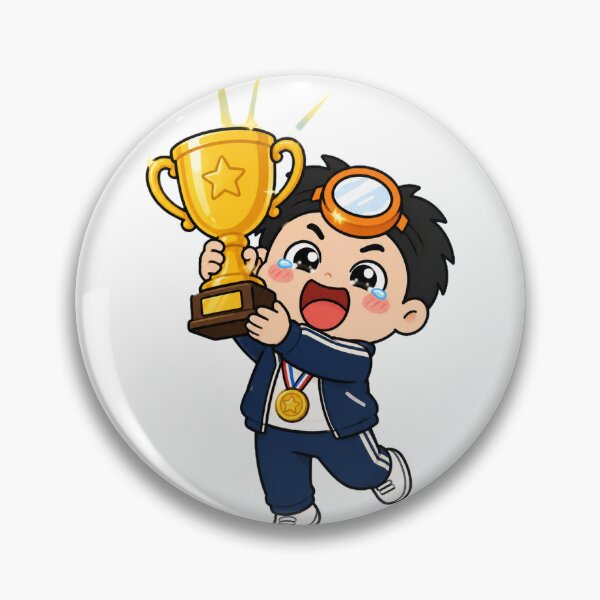 Item preview, KOREA HAENAM - Cute Chibi Trophy Winner Sticker designed and sold by KOREA-HAENAM.