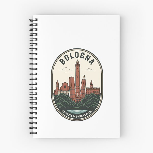 Item preview, Vintage Bologna Italy Skyline Travel Badge designed and sold by k3rstman1.