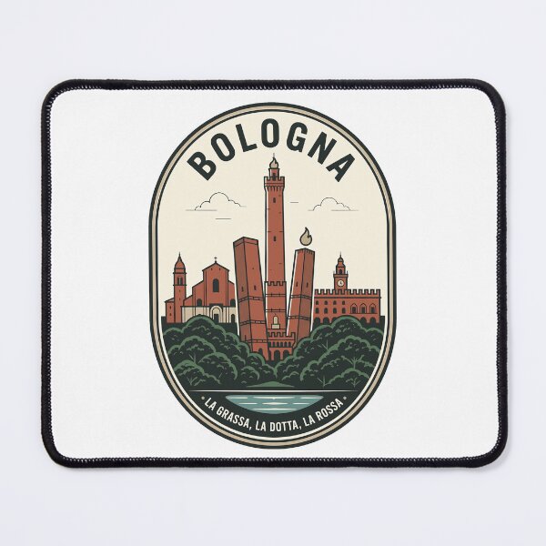Item preview, Vintage Bologna Italy Skyline Travel Badge designed and sold by k3rstman1.