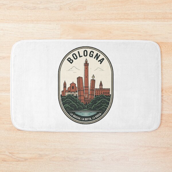 Item preview, Vintage Bologna Italy Skyline Travel Badge designed and sold by k3rstman1.