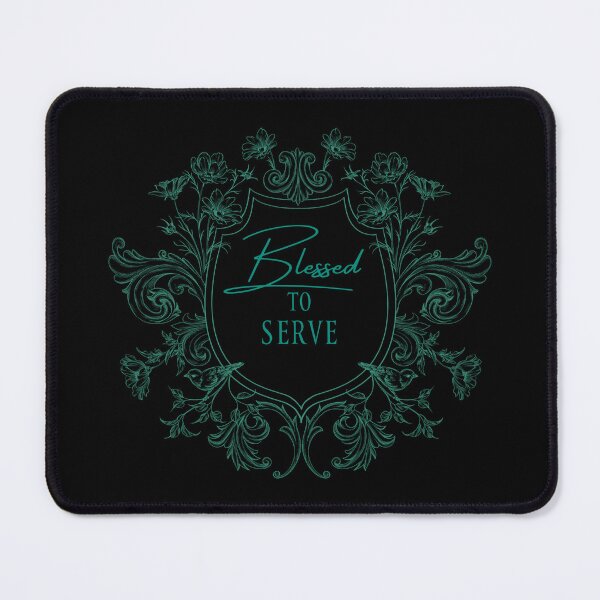 Item preview, Blessed to Serve Floral Crest | Faith-Based Vintage Botanical Design designed and sold by SeekFirst.