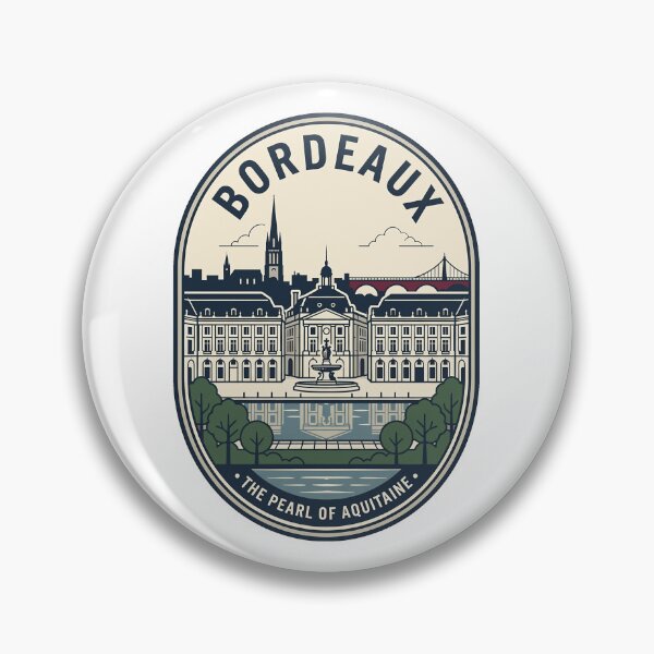 Item preview, Vintage Bordeaux France Pearl of Aquitaine Emblem designed and sold by k3rstman1.