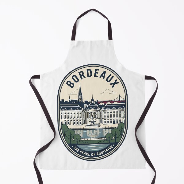 Aperçu de l'œuvre Emblème Vintage Bordeaux France Perle d'Aquitaine créée et vendue par k3rstman1.