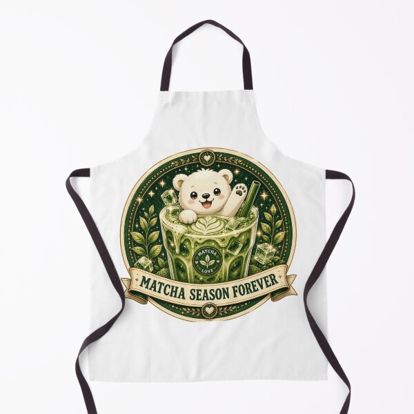 Item preview, Cute Matcha Iced Latte Bear Aesthetic designed and sold by BrewmarkStudio.