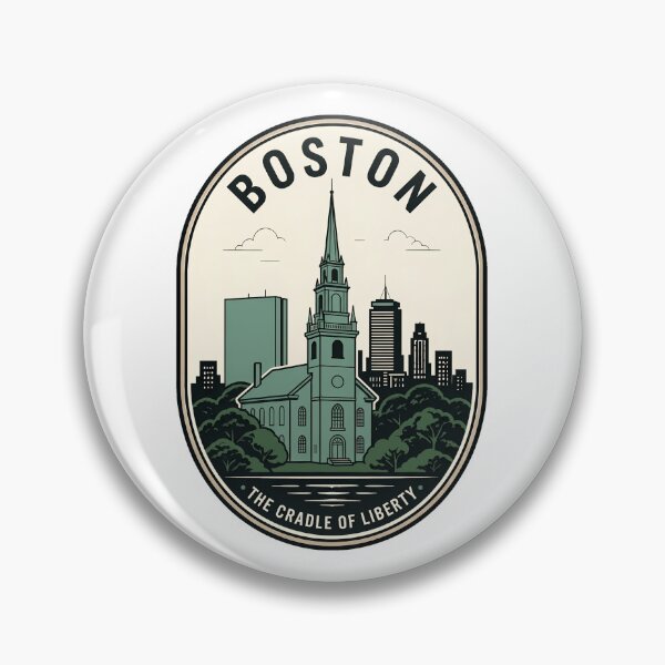 Item preview, Boston Cradle of Liberty Vintage City Skyline designed and sold by k3rstman1.